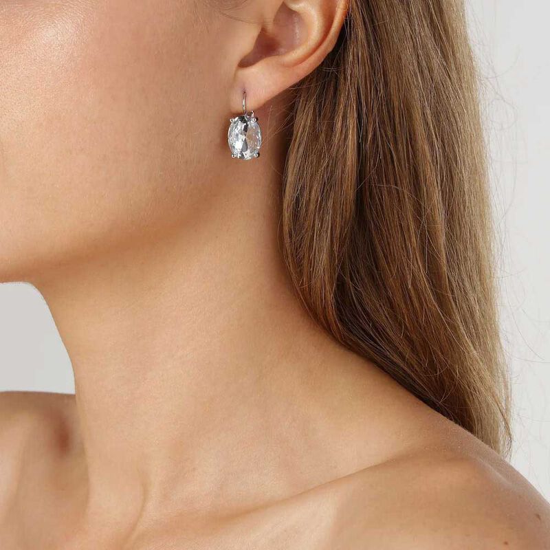Dyrberg/Kern Chantal Earring Silver Crystal image number 1